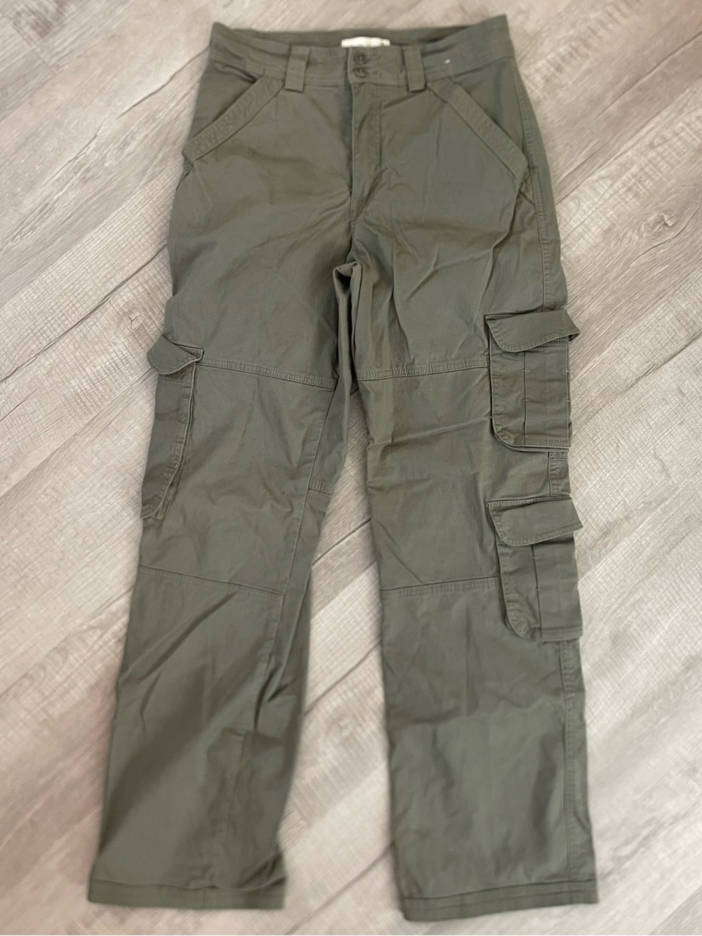 Abercrombie & Fitch Olive Green Utility Cargo Pants